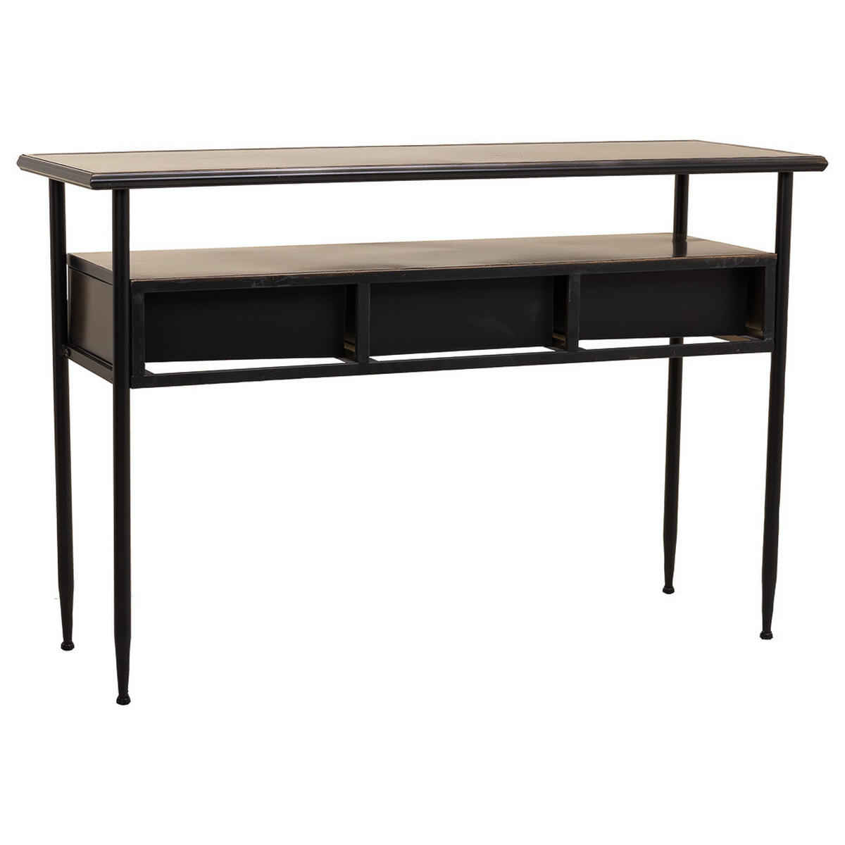 KONSOLE aus Metall 122x42x80 cm - Braun, Metall (42/122/80cm) - Wanderlust