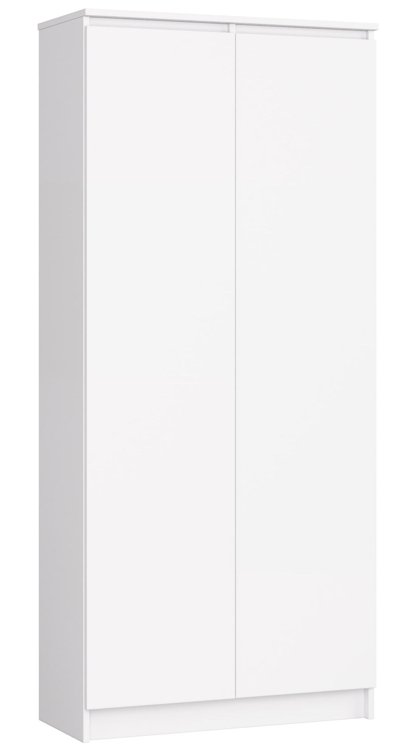 STANDREGAL Weiß 180/80/35 - Weiß, Holzwerkstoff (80/180/35cm) - RAUMHIRSCH FURNITURE