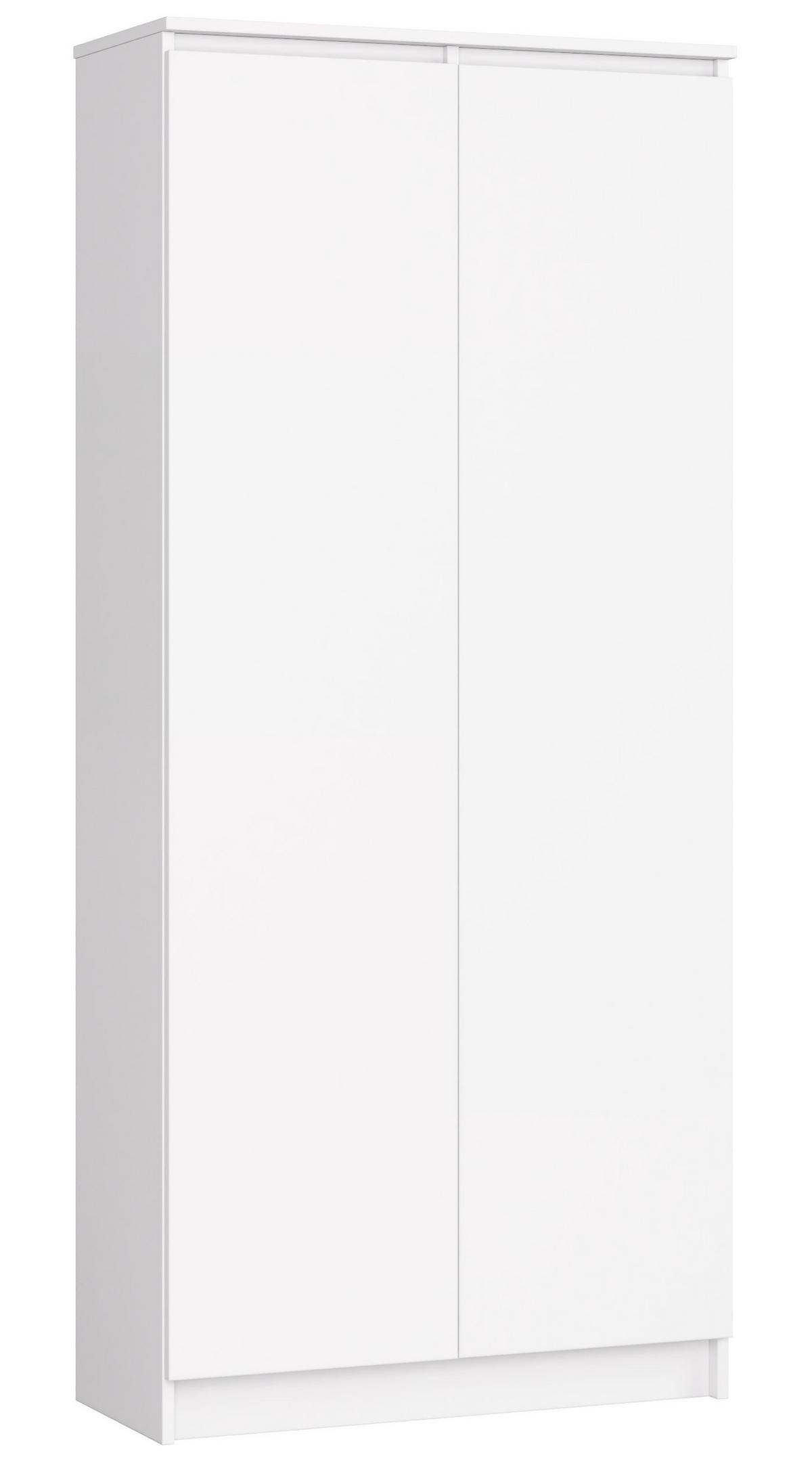 STANDREGAL Weiß 180/80/35 - Weiß, Holzwerkstoff (80/180/35cm) - RAUMHIRSCH FURNITURE