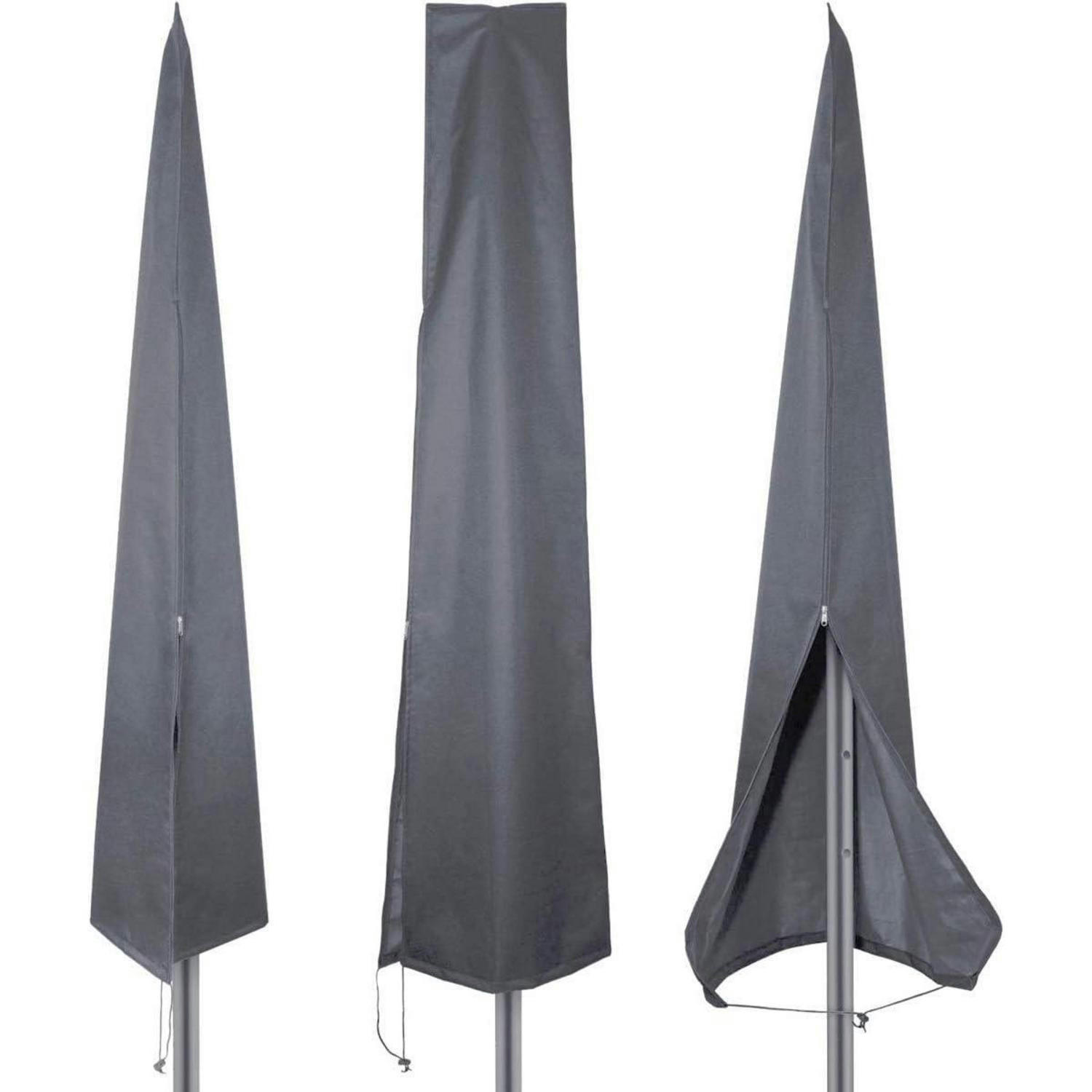 SCHUTZHÜLLE für Sonnenschirm Grau 190 x 25/50 cm - Grau, Textil (50/190/25cm)
