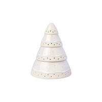WINDLICHT BAUM Winter Glow beige ø 14,6 cm - Beige, Keramik (14.6/18.3/14.6cm) - like.Villeroy & Boch