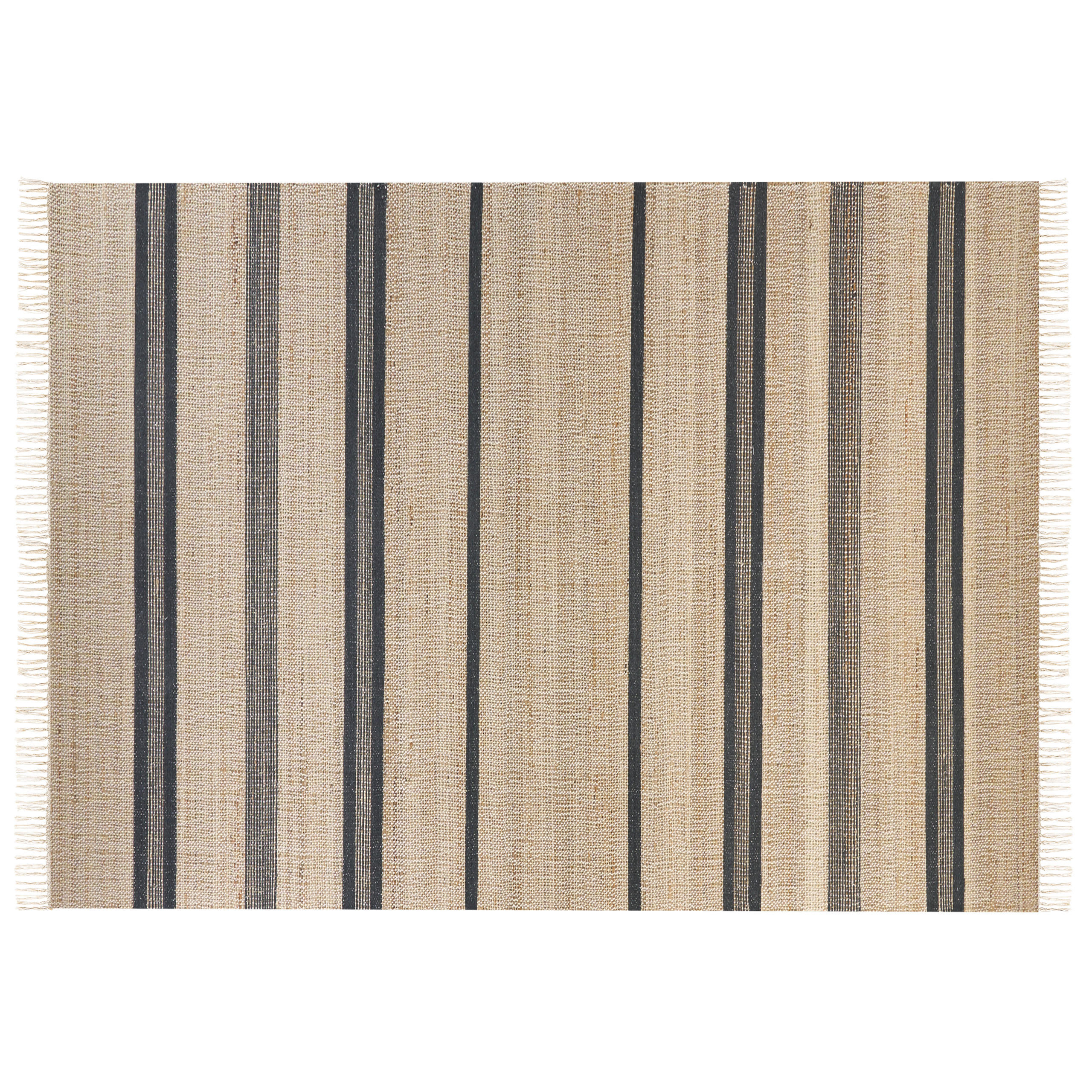 TEPPICH geflochten Talpur 230/160 cm - Beige, Naturmaterialen (160/230cm) - Beliani