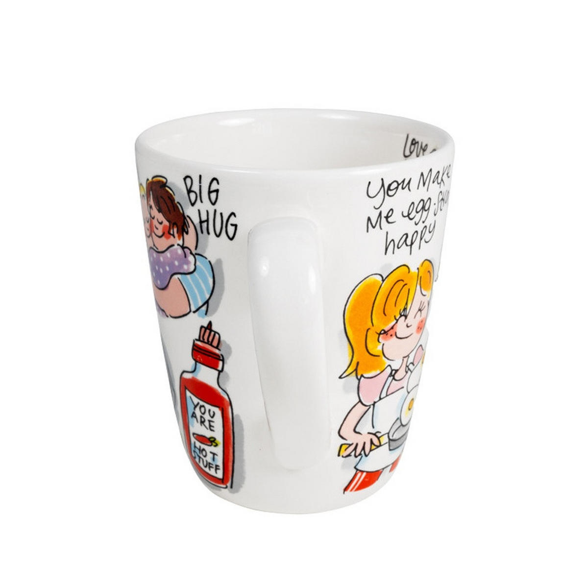 BECHER Ich gehöre dir in Bunt - 350 ml - Multicolor, Keramik (0.35L) - Blond Amsterdam