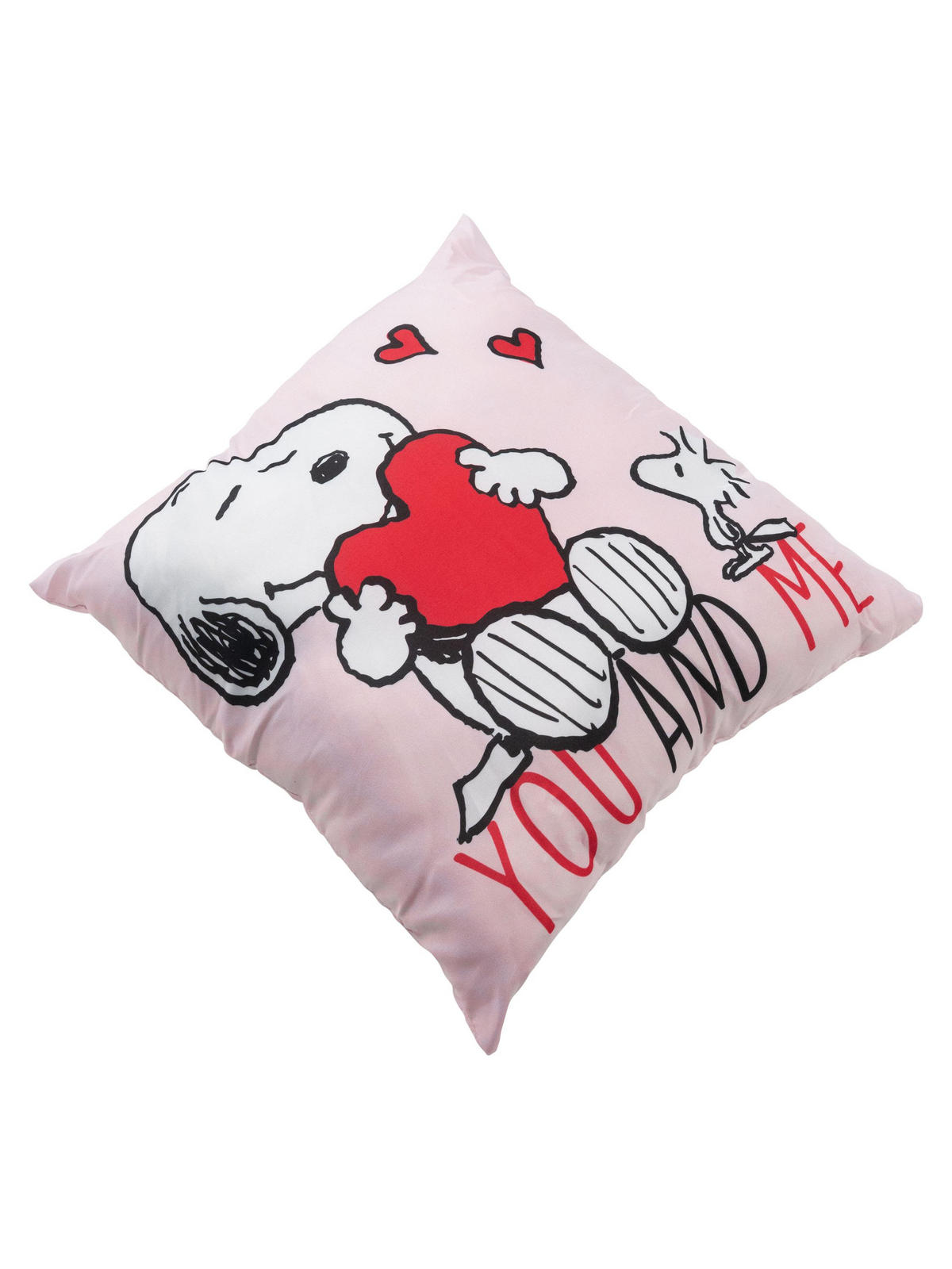 ZIERKISSEN The Peanuts Snoopy You and Me Rosa 40 x 40 cm - Rosa, Textil (40/40/10cm) - United Labels