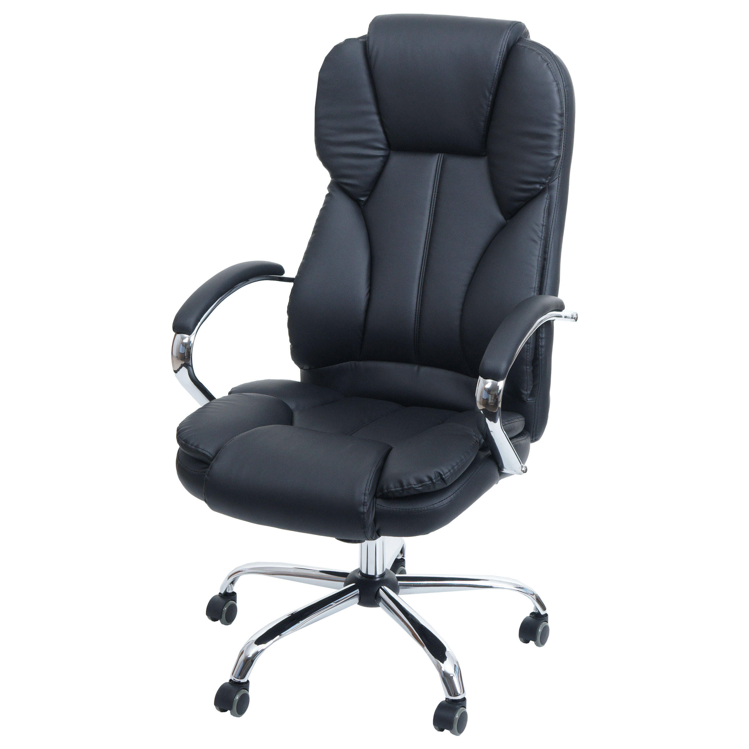 DREHSTUHL Texas XXL US-Version HxBxT 116x65x79cm Kunstleder Schwarz 150kg belastbar - Schwarz, Kunststoff (65/116/79cm) - PROREGAL