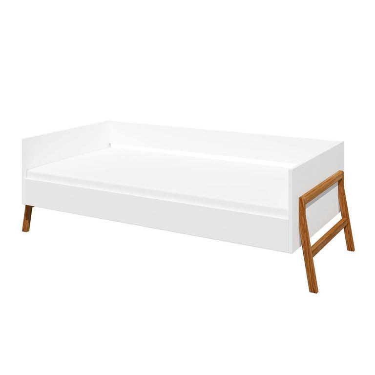 BETT Weiß - Weiß, Holzwerkstoff - Petits-meubles