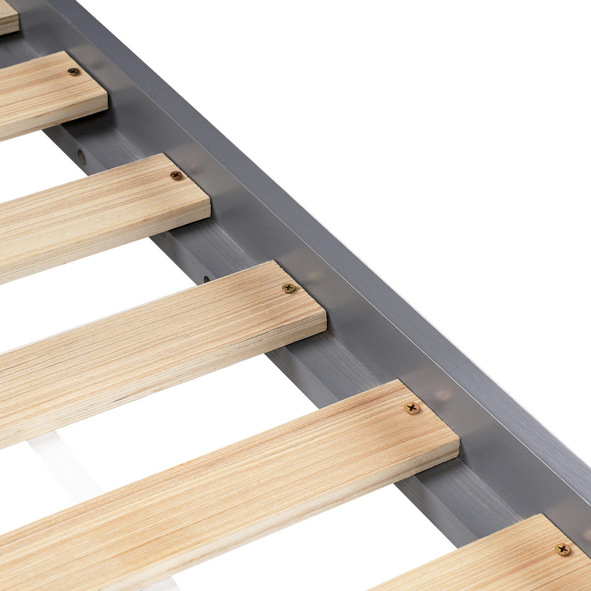 KINDERBETT 90/200 cm Grau Devay - Grau, Holz (90/200cm) - Beliani