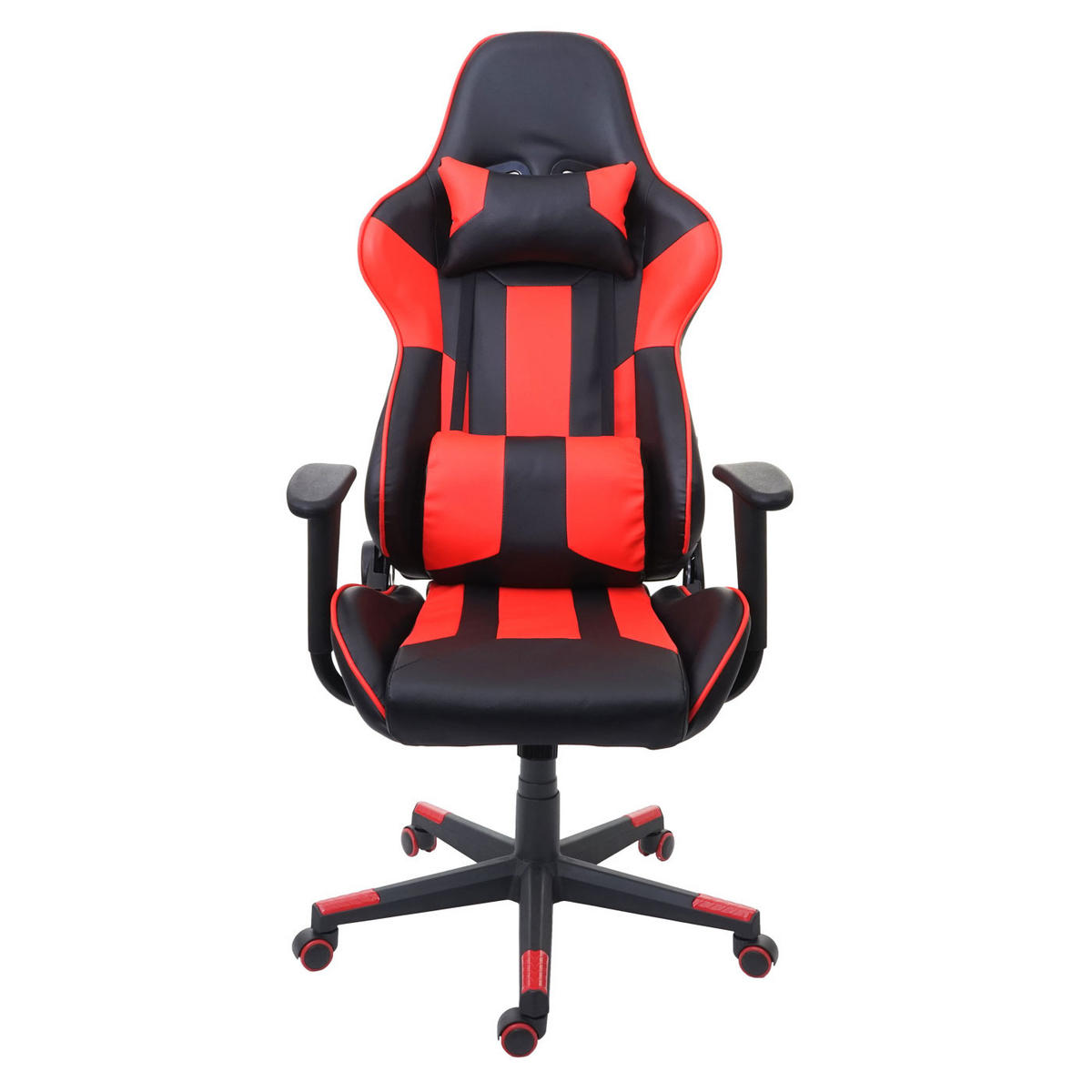 BÜROSTUHL Schwarz, Rot - Rot/Schwarz, Textil (67/136/69cm) - MCW