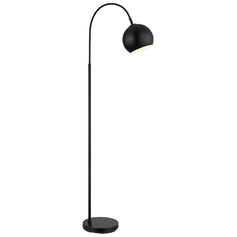 STEHLEUCHTE BENNO Metall Schwarz, LED - Schwarz, Metall (46/25/150cm) - Globo Lighting