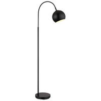 STEHLEUCHTE BENNO Metall Schwarz, LED - Schwarz, Metall (46/25/150cm) - Globo Lighting