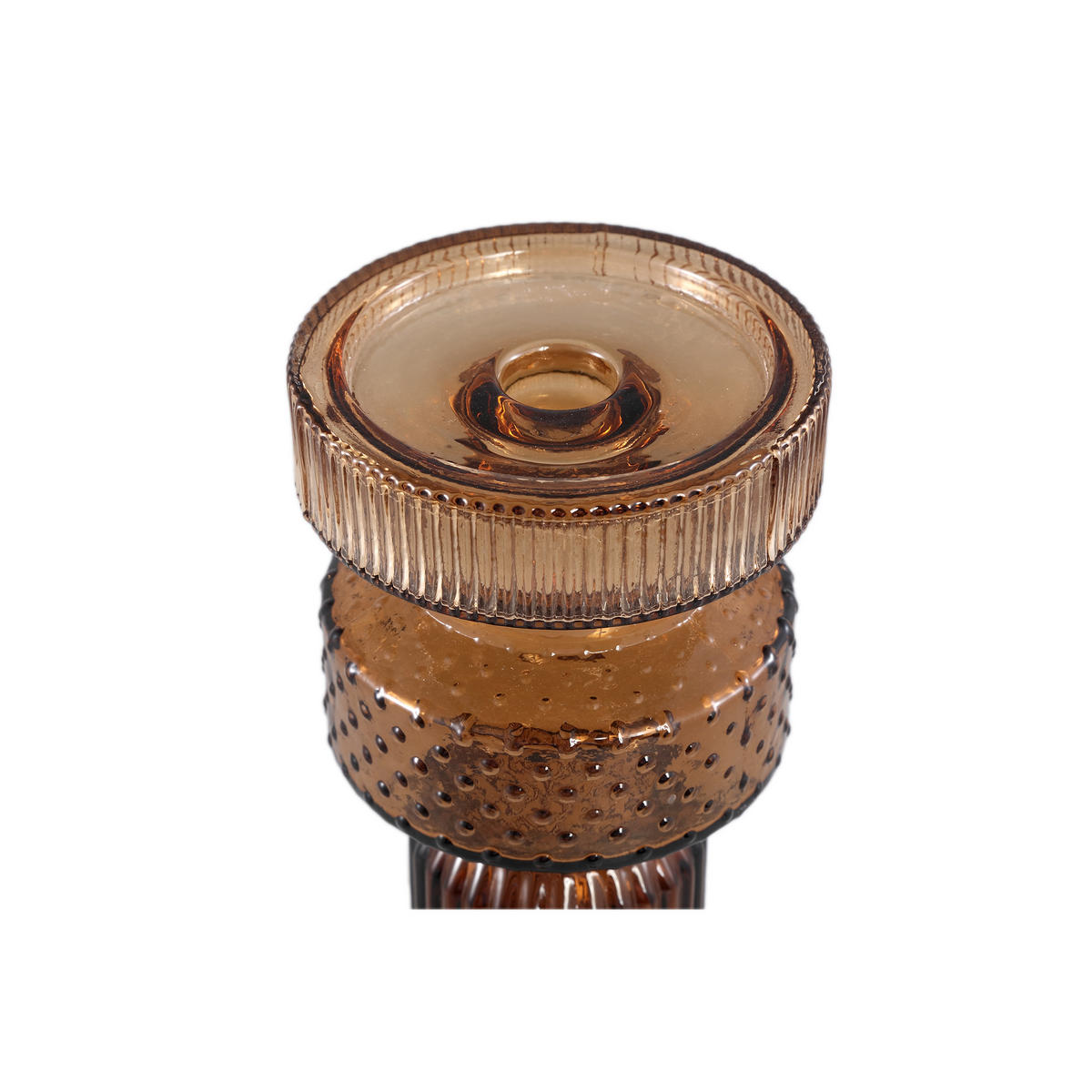 KERZENHALTER Fadri Grau 11.5/11.5/34.5cm - Grau, Glas (11.5/34.5/11.5cm) - PTMD Collection