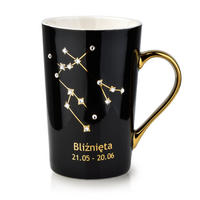 HRNEK ZODIAK, porcelán, černá - černá, keramika (0.43L) - Mondex