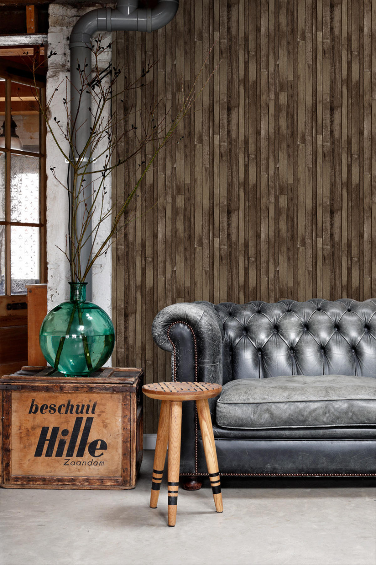 TAPETE Holz-Optik 53 cm x 10.05 m - Braun, Papier (53/1000cm) - ESTAhome