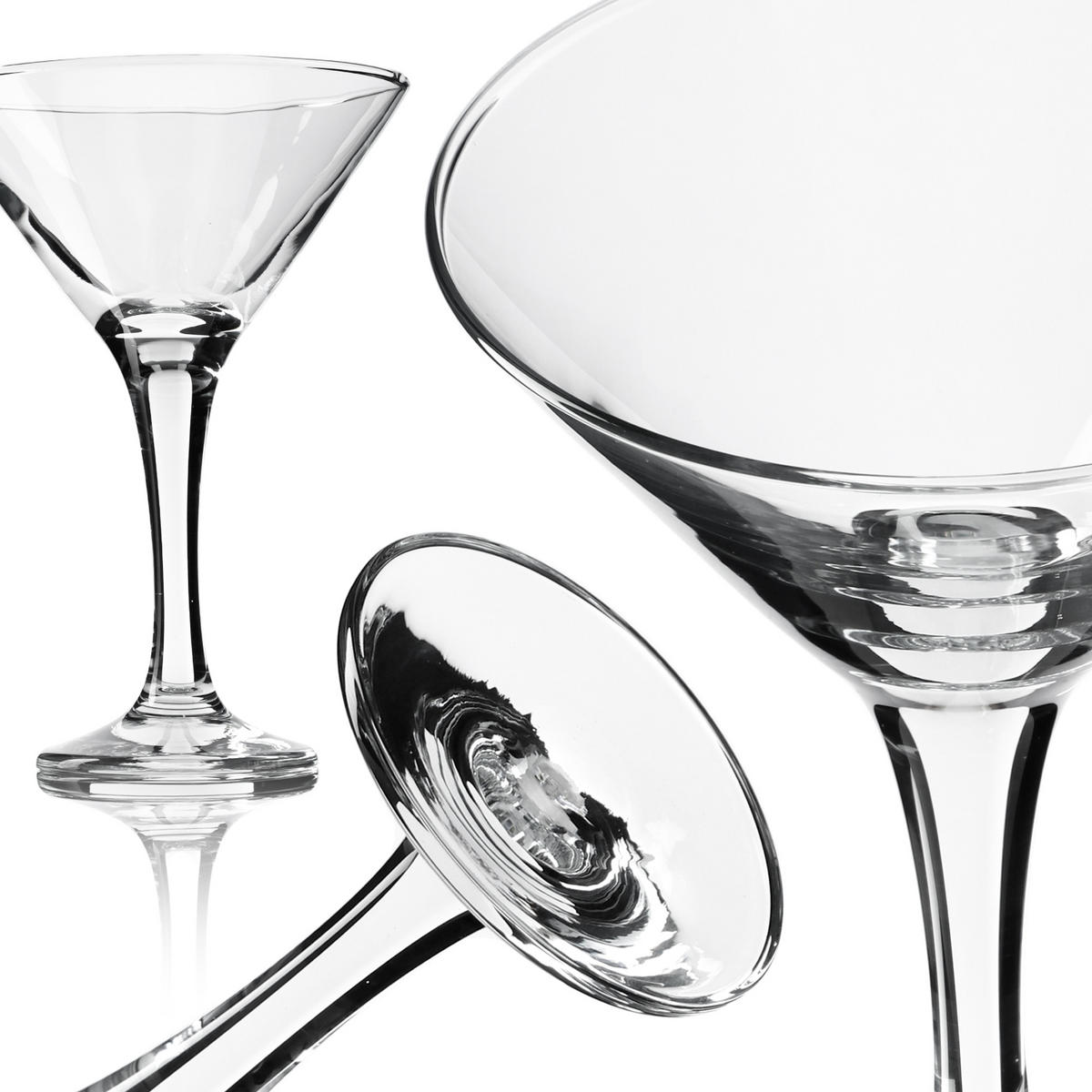 MARTINIGLÄSER, 175 ml, 6 Stück - Transparent, Glas (0.175L) - KADAX