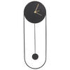 WANDUHR Schwarz/Gold Salvan - Goldfarben/Schwarz, Metall (20/62/3cm) - Beliani