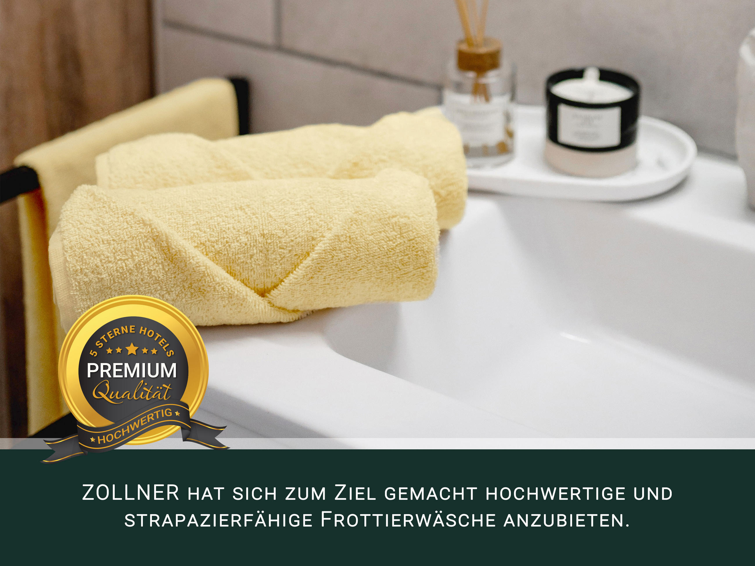 HANDTÜCHER, 10er-Set, 50x100 cm, 100% Baumwolle, Gelb - Gelb, Textil (50/100cm) - Zollner