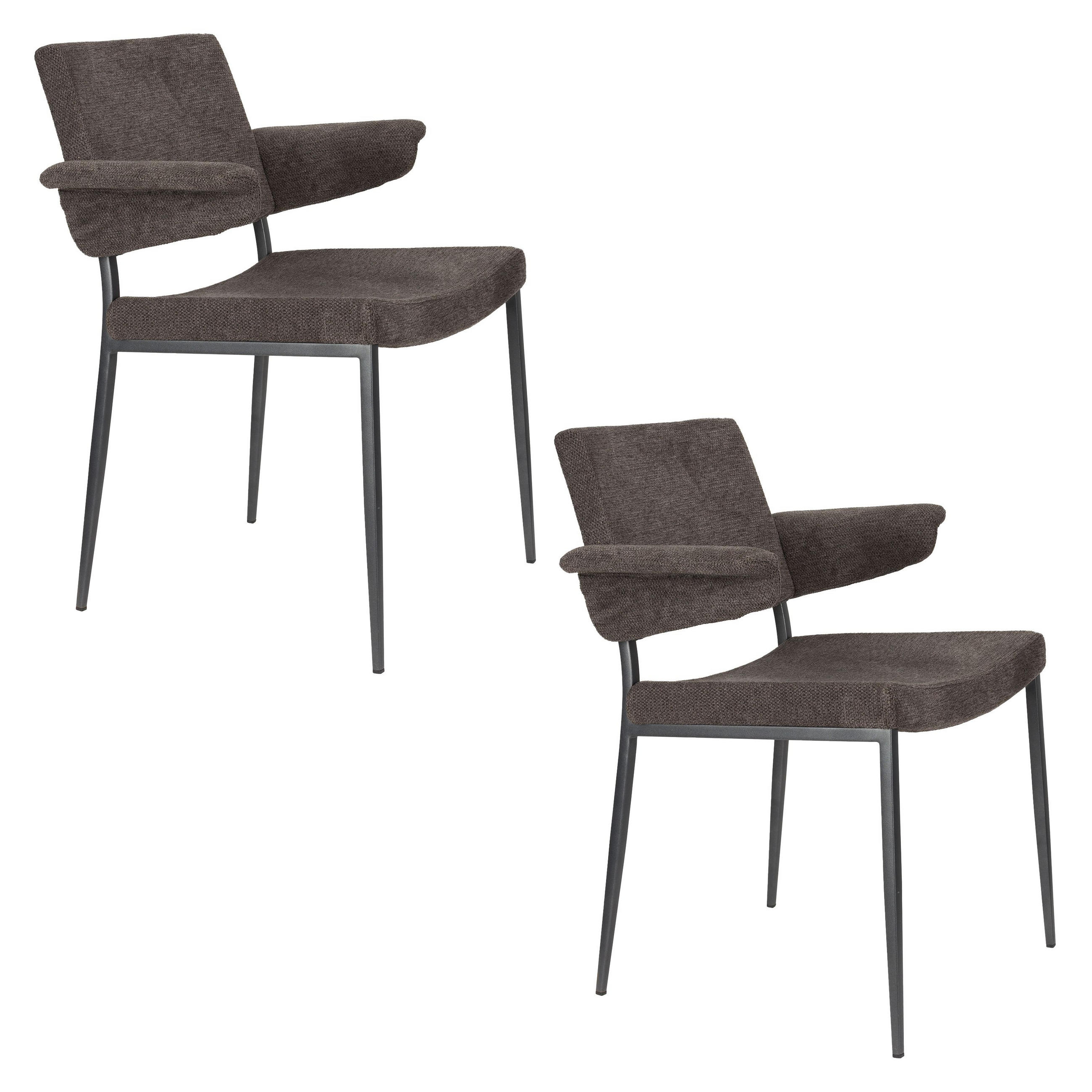 ESSZIMMERSTUHL Portland Grau - 2 er Set - Grau, Kunststoff (49.5/81.5/57.5cm) - Dutchbone