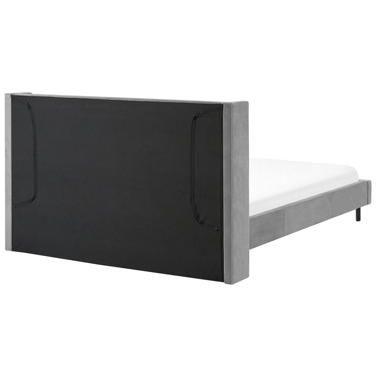 BETT mit Lattenrost 180x200 cm Grau Villette - Grau, Textil (180/200cm) - Beliani