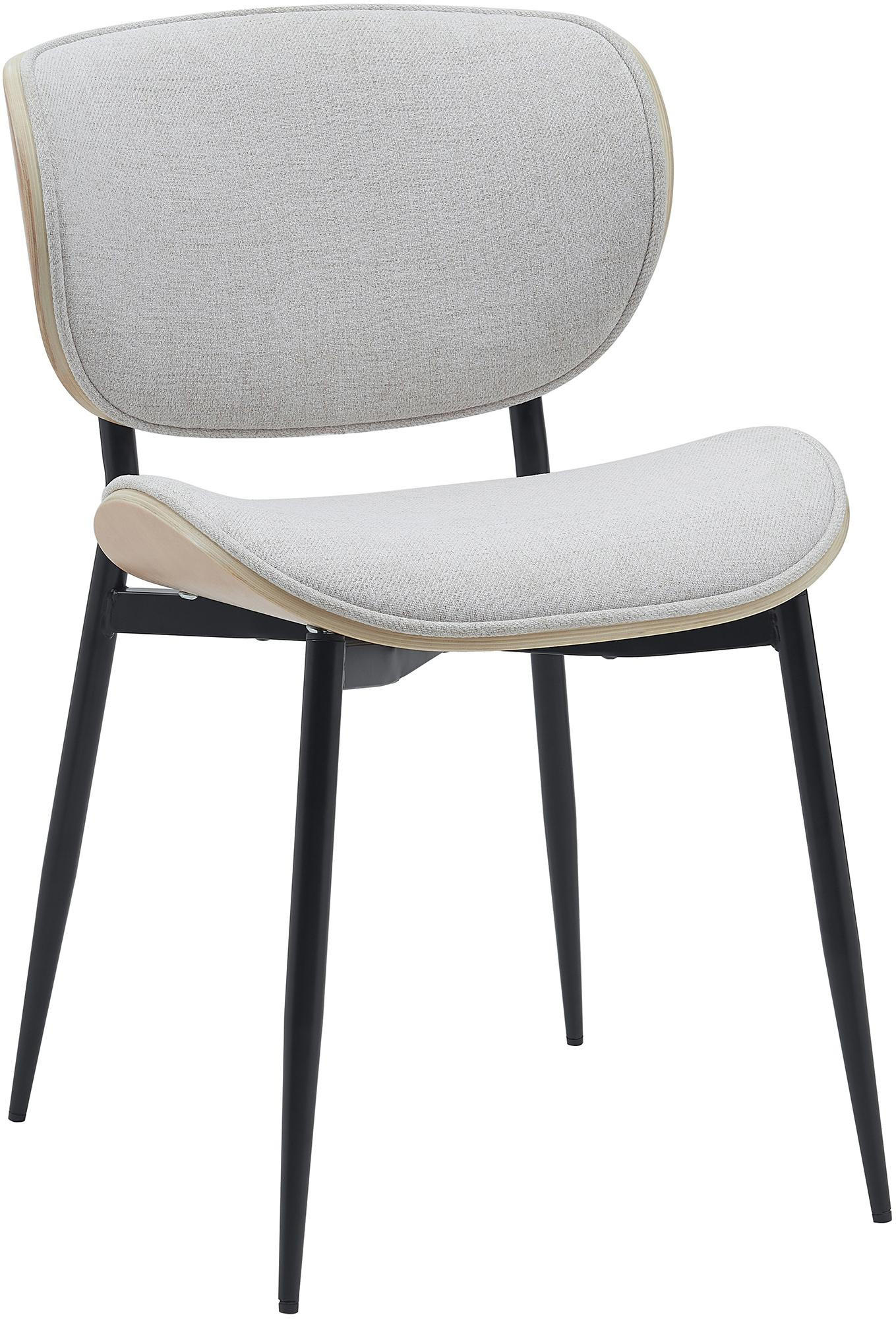 STUHL Stoff natura/creme - Eukalyptusholzfarben/Creme, Textil/Metall (50/80/54cm) - CLP