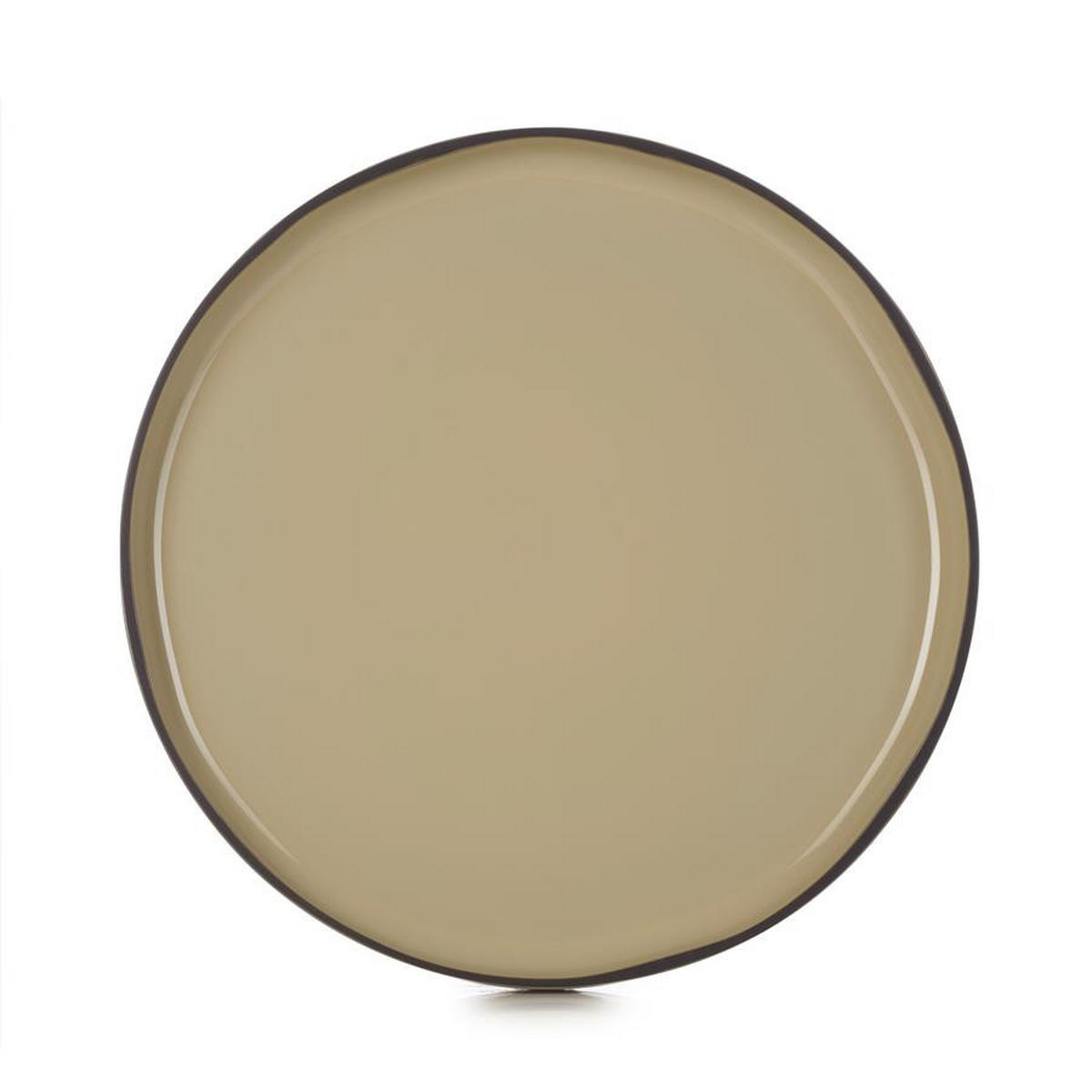 TELLER FLACH CARACTERE 28 cm Muskatnuss - Multicolor, Keramik (28cm) - Revol Porcelaine France