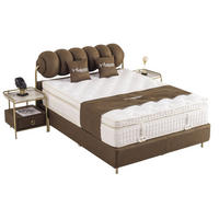 POLSTERBETTSET Titanic 200x200 Braun - Braun, Textil/Metall (200/200cm) - Villa Möbel