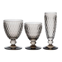 WEIN- & SEKTGLÄSER Boston Coloured Smoke 12er Set - Grau, Glas - Villeroy & Boch