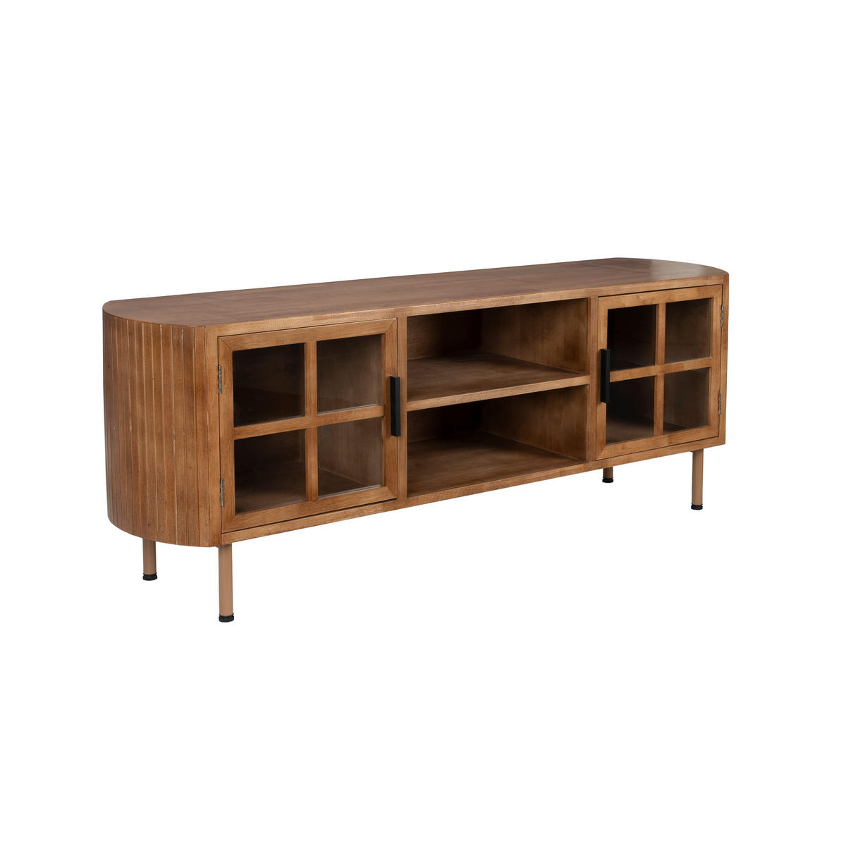 LOWBOARD Yaz niedrig aus - Braun, Holz (150/55/38cm) - Housecraft Living