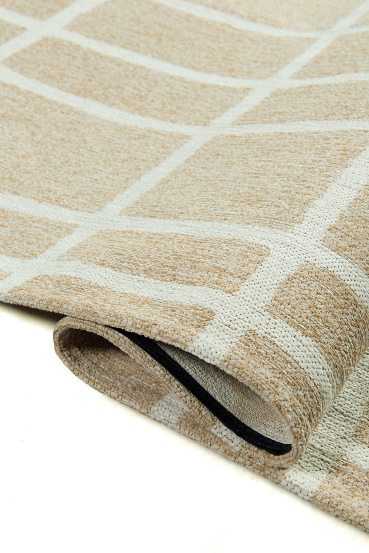 TEPPICH modern Flachgewebe VERO Beige 170 x 240 cm - Beige, Textil (170/240cm) - Novatrend