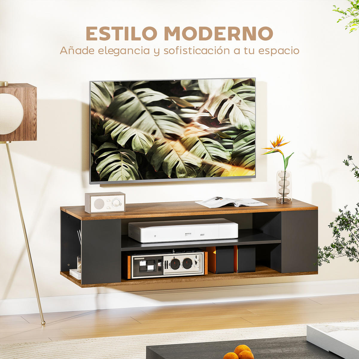 TV-MÖBEL Multicolor 1 Stück - Multicolor, Holzwerkstoff (120/38.5/40cm) - GiPP