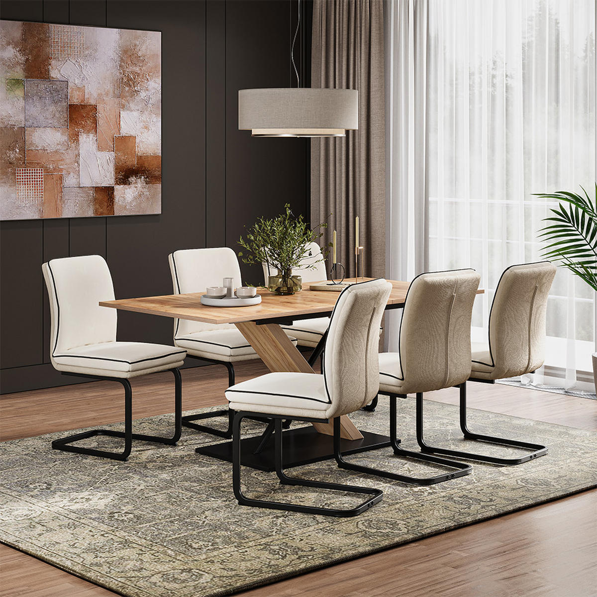 KONZOLOVÁ ŽIDLE Eleganza Béžová - béžová, textil (49/95.5/63.5cm) - Vicco