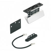 FUSSHEBEL Hailo Kick and Go für Mülleimer mit Frontauszug + Schubladen - Grau, Metall (12.2/6/1cm) - Hailo