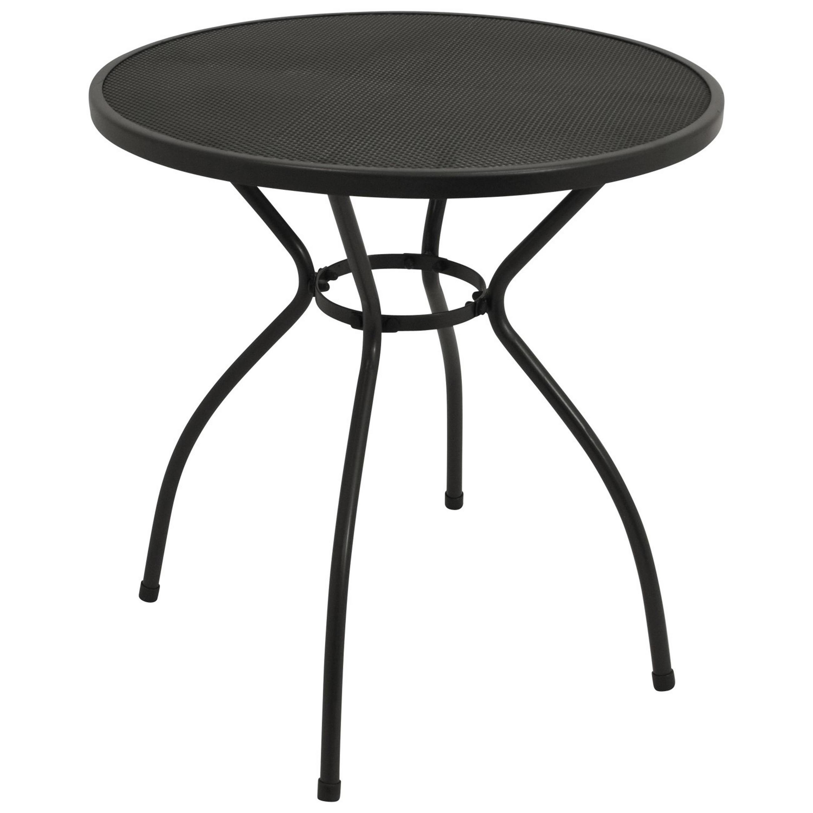 BISTROTISCH Glasgow - aus Streckmetall - 70cm rund - anthrazit - Grau, Metall (70/70/72cm) - TPFGarden