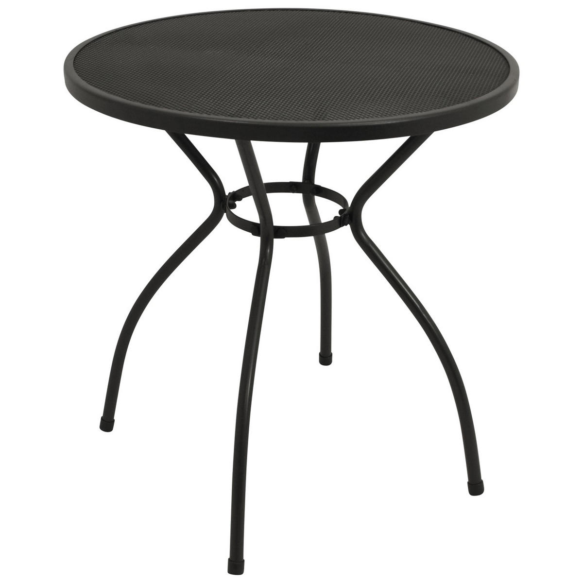 BISTROTISCH Glasgow - aus Streckmetall - 70cm rund - anthrazit - Grau, Metall (70/70/72cm) - TPFGarden