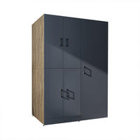WASCHMASCHINENSCHRANK DORA-II 130cm Breit, 186cm Hoch - Anthrazit, Holzwerkstoff (130/186/73.8cm)