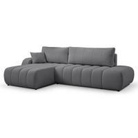 ECKSOFA BALOO mit Schlaffunktion 297x180 cm, Dunkelgrau, Links - Dunkelgrau, Holz/Textil (176/276cm) - DomoHome
