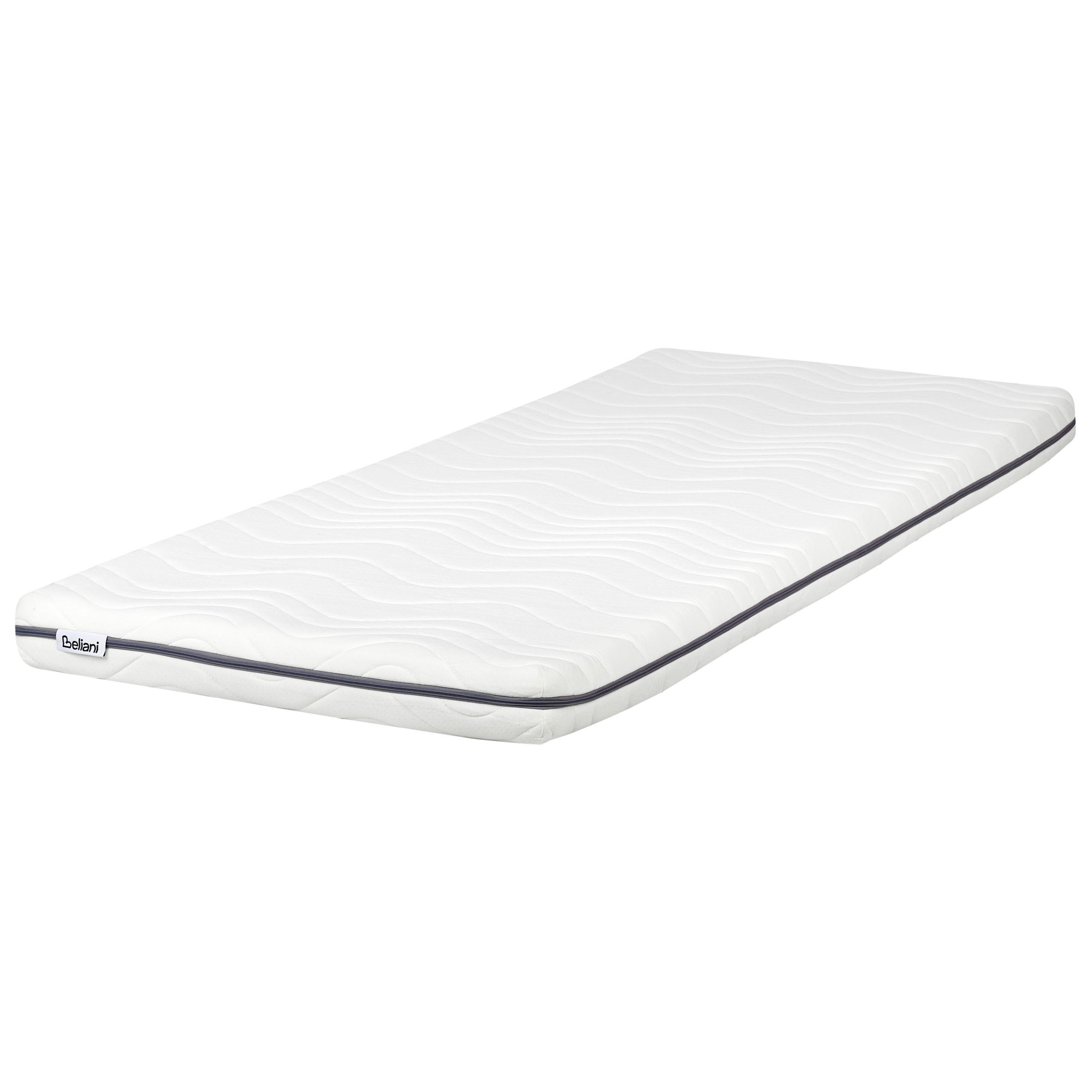 MEMORY-SCHAUMMATRATZE H2/3 Mittel 90/200 cm Petite - Weiß, Textil (90/200cm) - Beliani