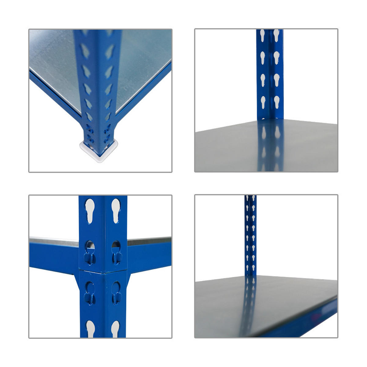 SCHWERLASTREGAL Metal Shark HxBxT 180 x 90 x 40 cm Fachlast 180 kg Blau-Verzinkt - Blau, Metall (90/180/40cm) - PROREGAL