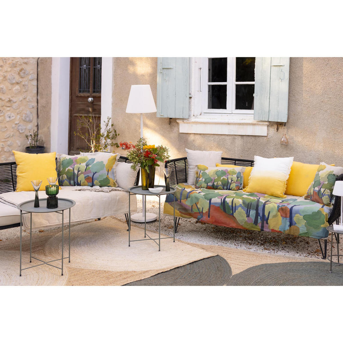 STEPPDECKE Zeff Melio multico 85 x 200 cm - Multicolor, Textil (85/200cm) - Vivaraise