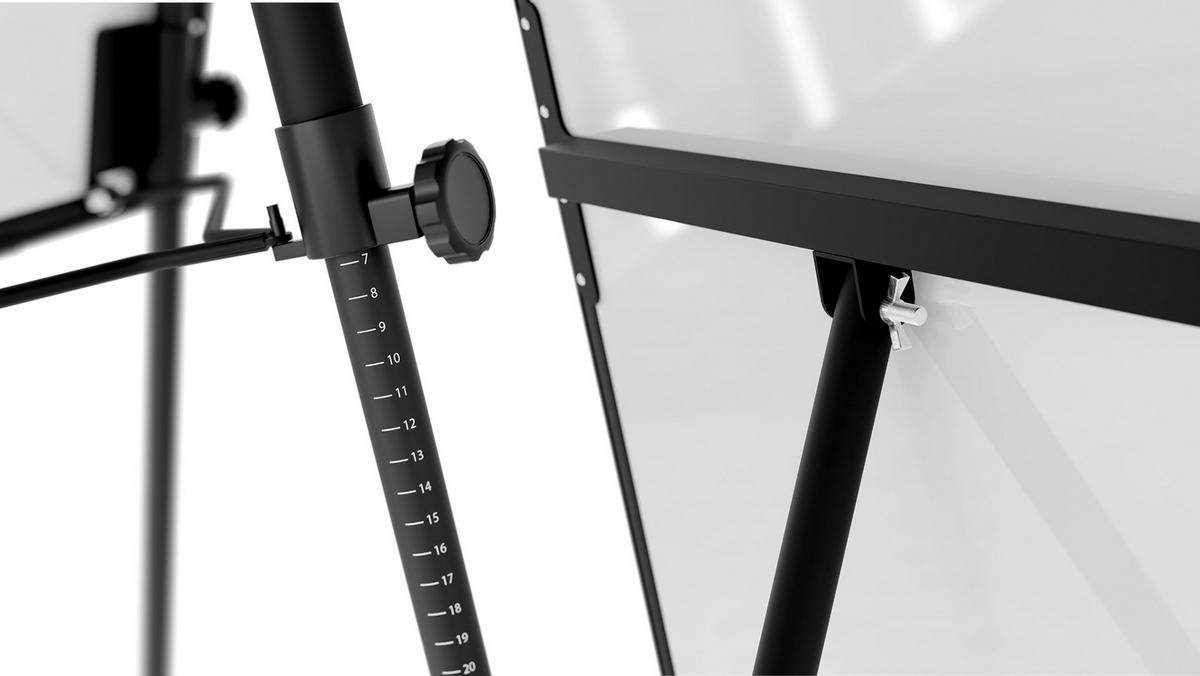 MAGNETISCHES Whiteboard-Flipchart 90x60 cm, Schwarz - Schwarz, Metall (100/70/1.2cm) - ALLboards