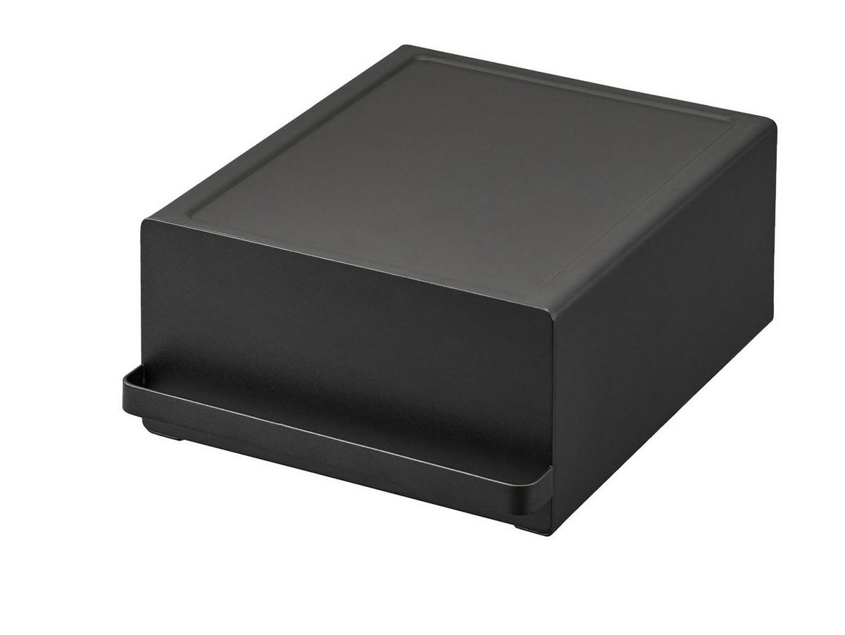 ARBEITSPLATTEN-SCHUBLADE Tower schwarz 22/11/27 cm - Schwarz, Metall (22/11/27cm) - Yamazaki
