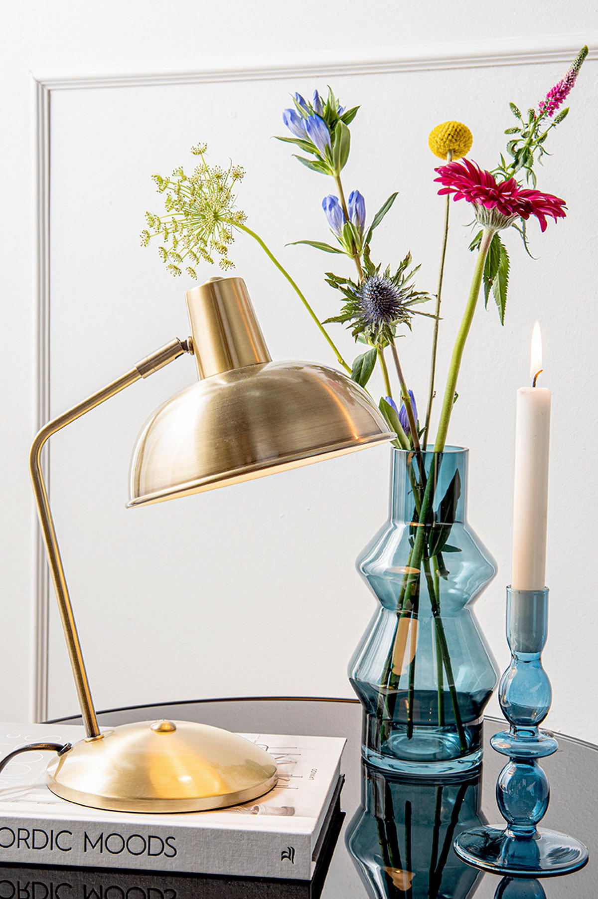 TISCHLAMPE Hood 26/20/38 cm - Goldfarben, Metall (26/20/38cm) - Leitmotiv