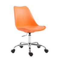 BÜROSTUHL Toulon, Kunststoff Orange - Orange, Textil/Metall (48/52/54cm) - TPFLiving