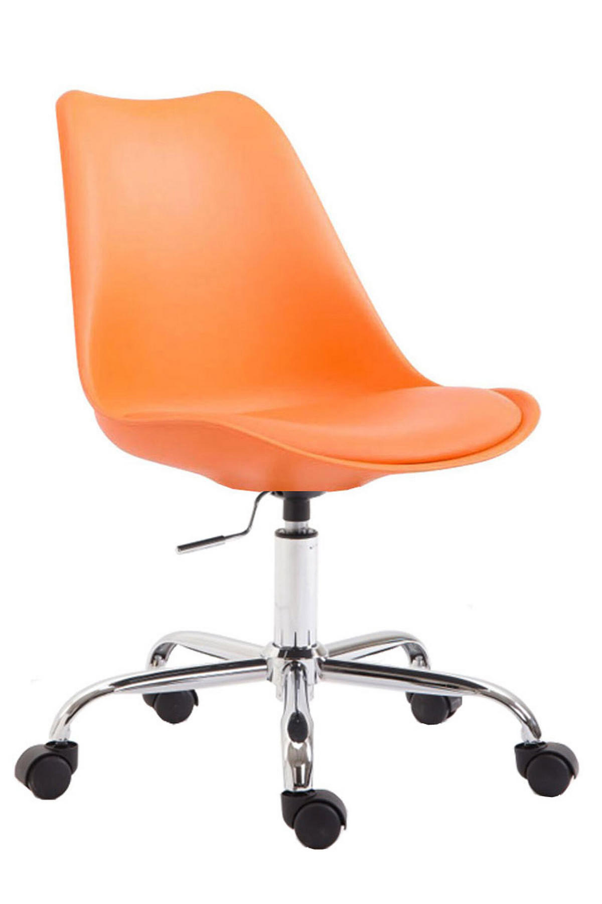 BÜROSTUHL Toulon, Kunststoff Orange - Orange, Textil/Metall (48/52/54cm) - TPFLiving