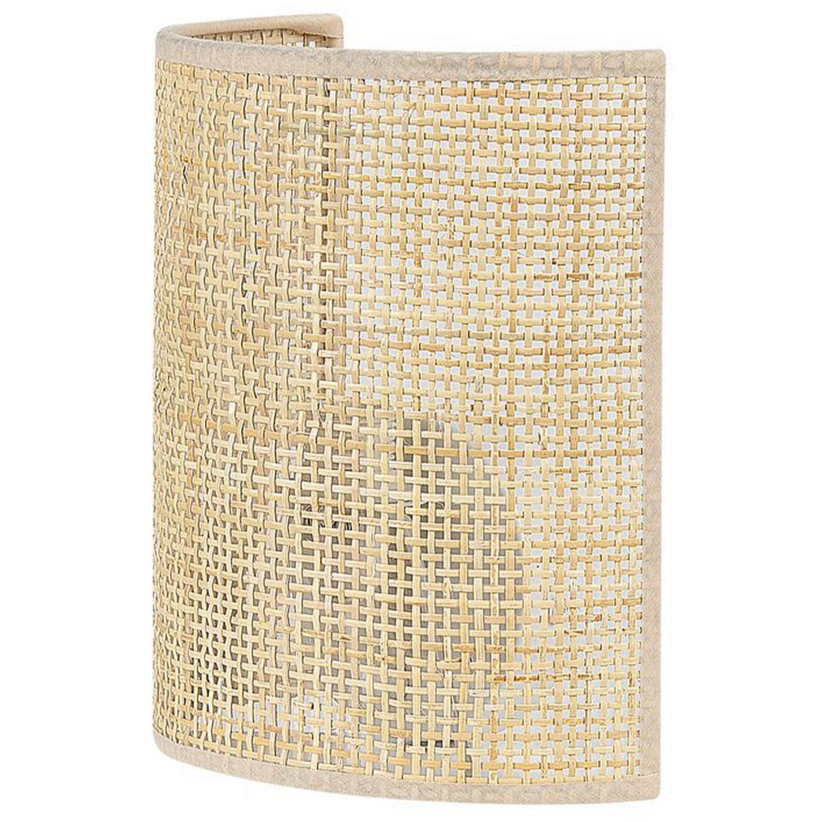 WANDLEUCHTE Cario 12/20/22 cm - Naturfarben, Naturmaterialien (20/22/12cm) - Beliani