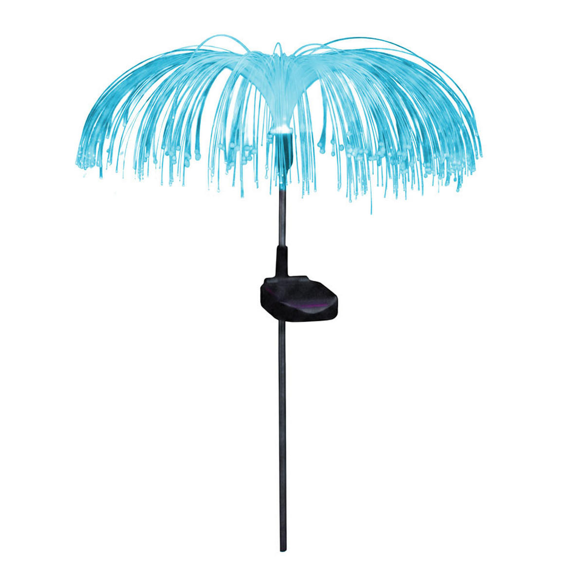 SOLARLEUCHTE, Stecklampe LED, Edelstahl, RGB 2er Set - Schwarz, Metall (26/26/60cm)