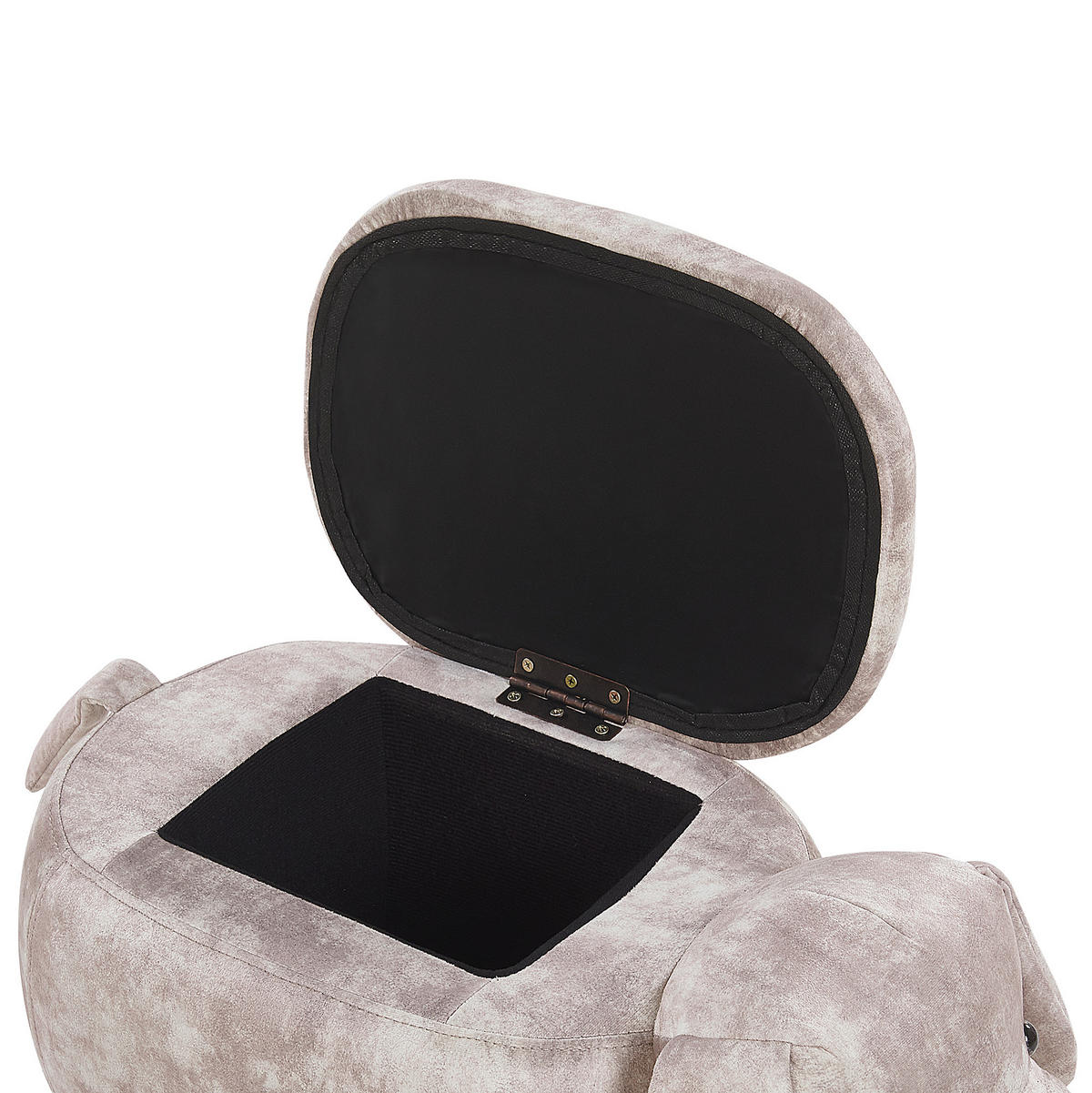 HOCKER Doggy 36/62/38 cm - Beige, Textil (62/38/36cm) - Beliani