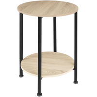 BEISTELLTISCH Ballina,45 x 64 cm,Industrial Holz hell, Eiche Sonoma - Naturfarben, Holz (45/45/64cm) - tectake