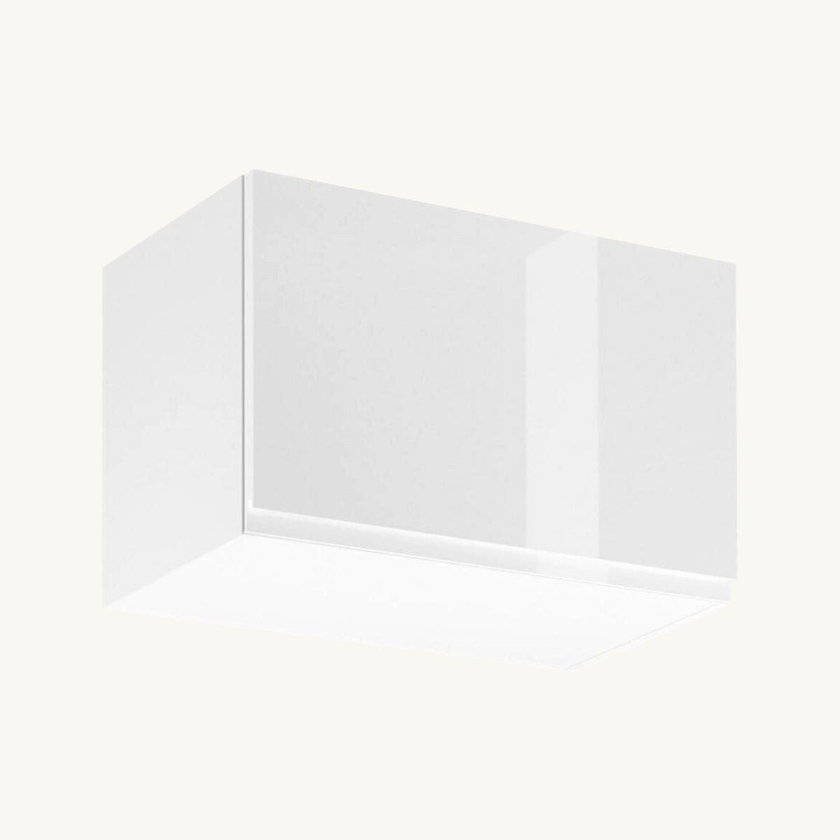 KÜCHENZEILE 300 cm Glanzia – KU-S01 – Grau / Weiß – Hochglanz - Grau, Holzwerkstoff (300/212/60cm)