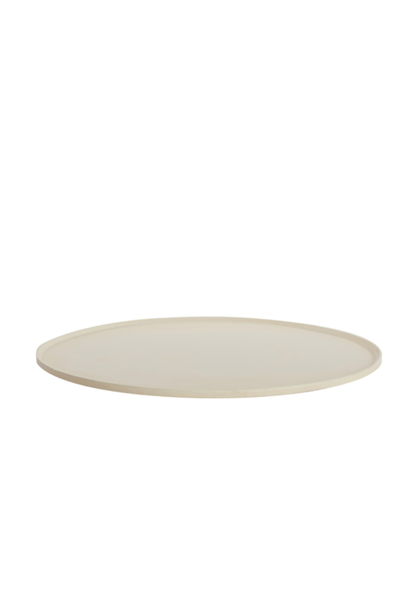 SCHALE Maes Weiß Ø60/1,5 cm - Weiß, Metall (60/1.5cm) - Light & Living