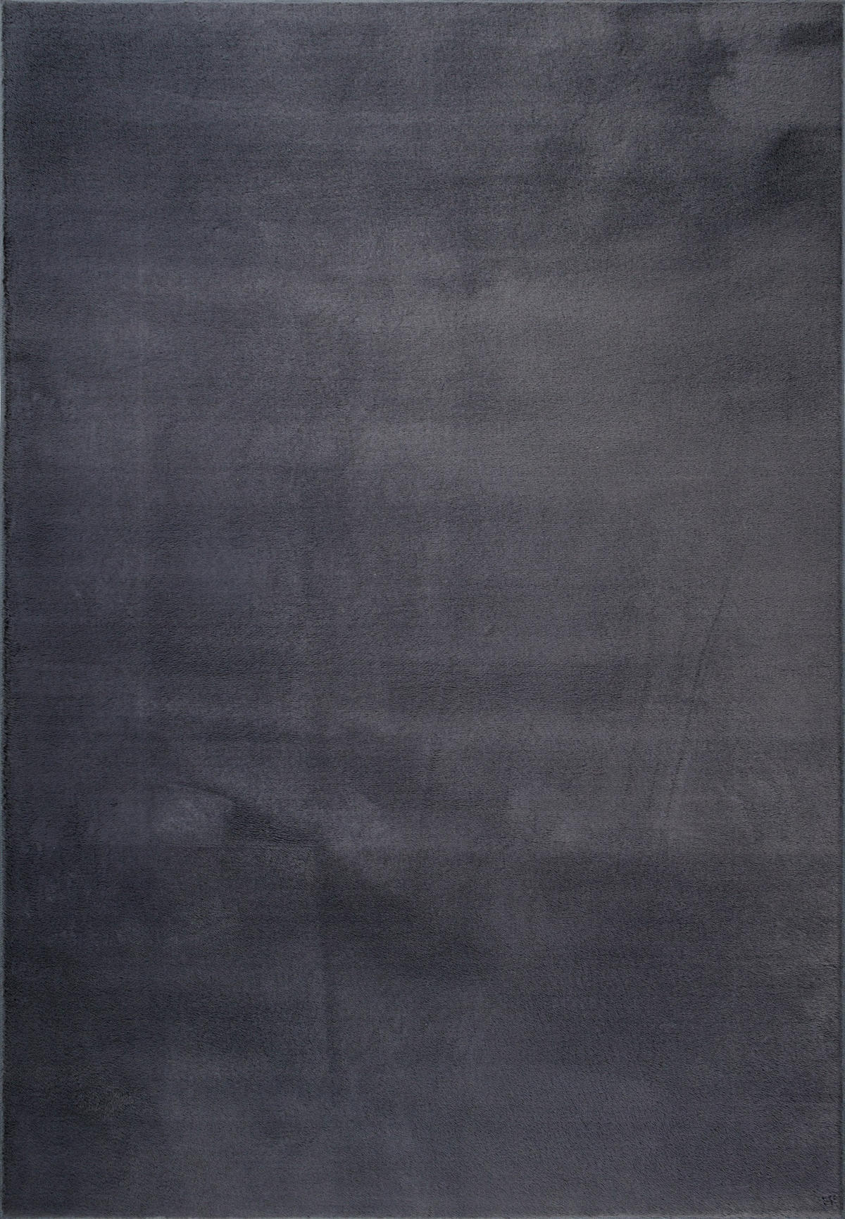 KURZFLORTEPPICH Antirutsch Uni DOUBS Polyester Anthrazit 200 x 280 cm - Anthrazit, Textil (200/280cm) - KADIMA DESIGN